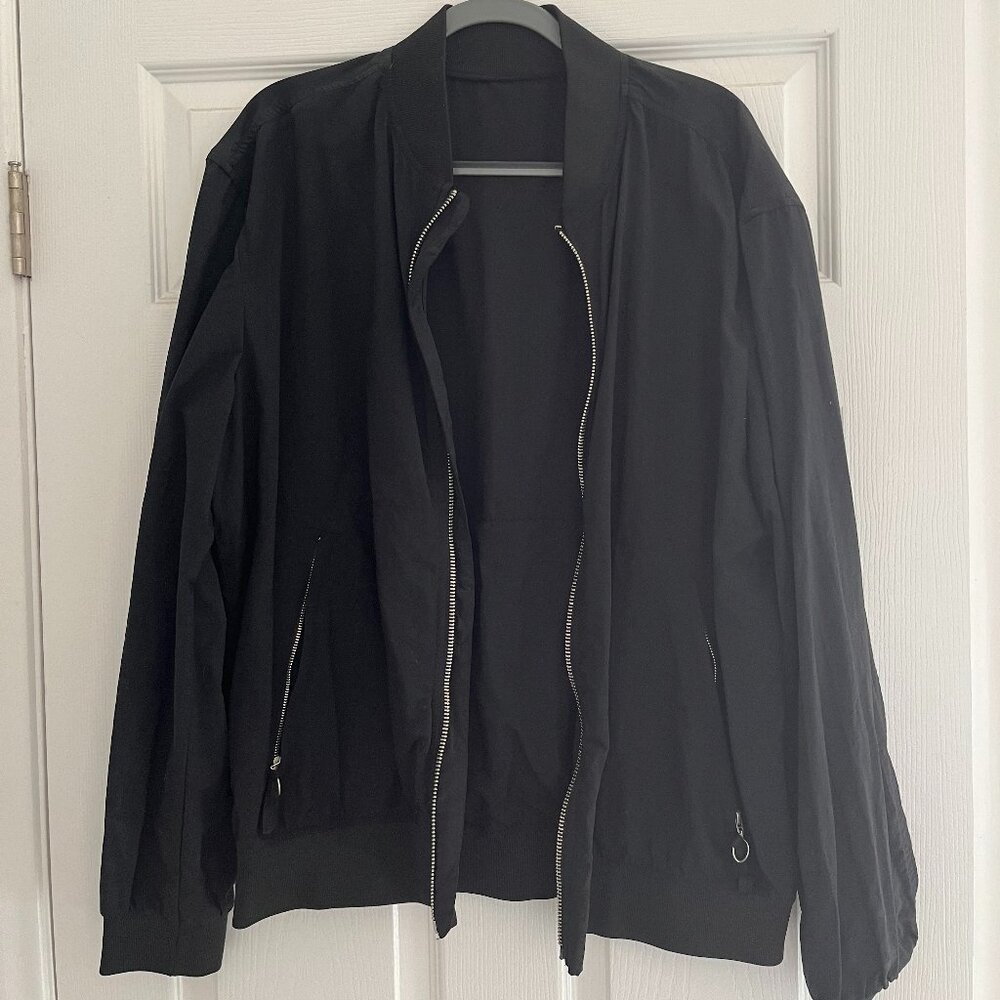 Black Zara Bomber Jacket